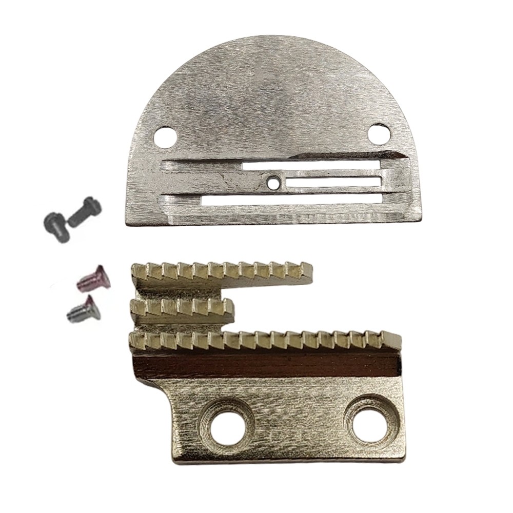 Kit Chapa e Dente Leve p/ Máquina Reta Industrial – 3 Carreiras b28