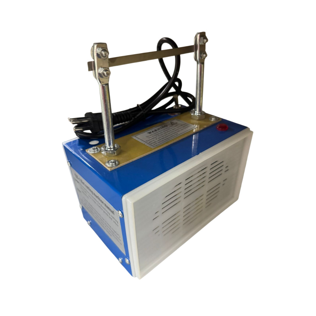 Máquina de Cortar Fita/Fuxico com Haste Alta 10 cm – Cor Azul – 220V – Acompanha Refil