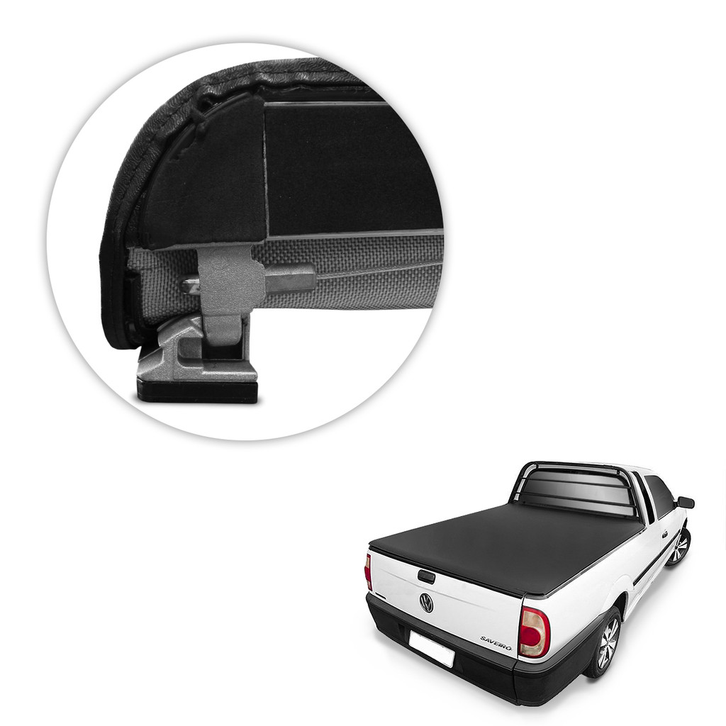 Capota Maritima Saveiro 1998 a 2009 Com Grade Sem Estepe Trek Aluminio Force