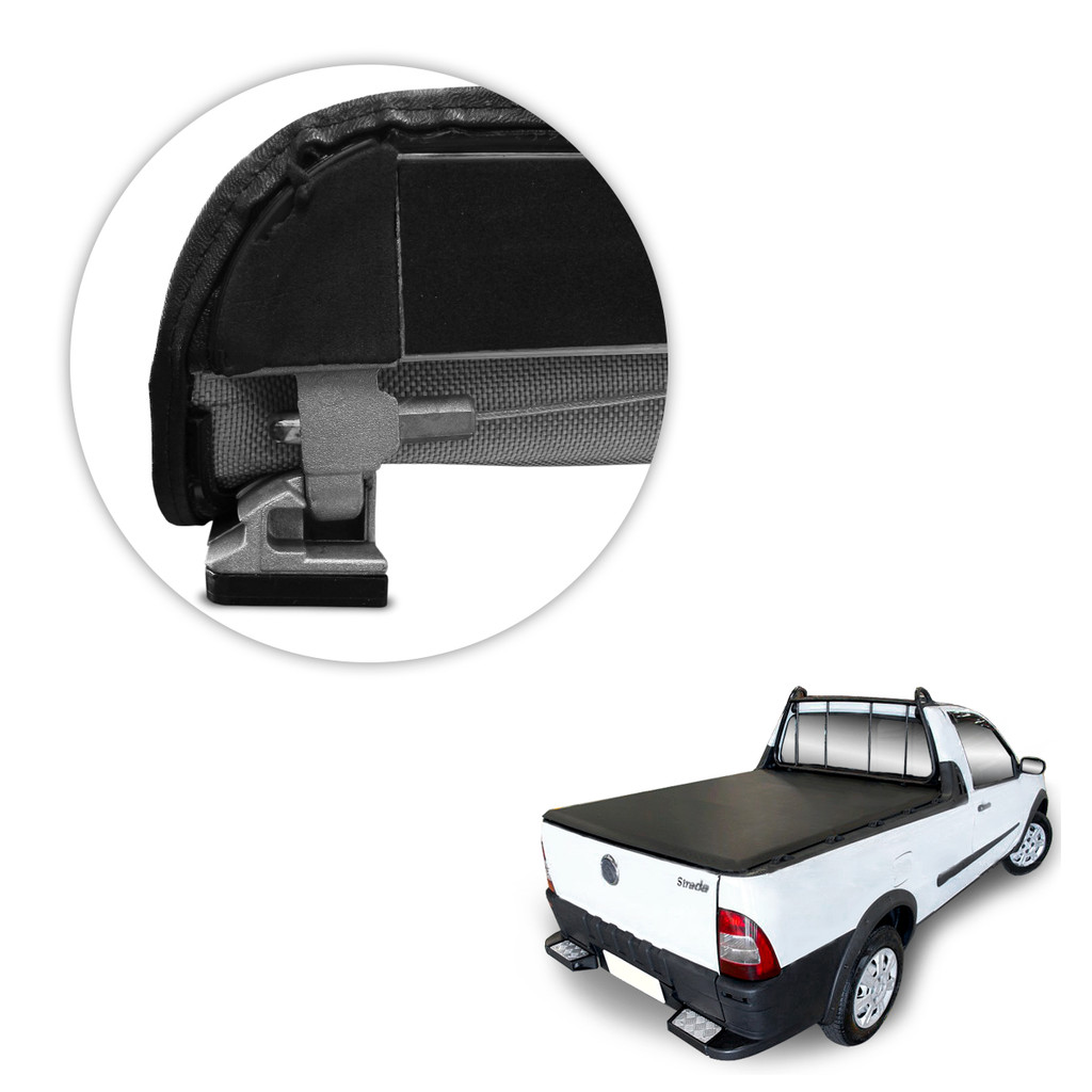 Capota Maritima Strada CS 1998 a 2013 Com  Grade Gancho Sem Estepe Trek Aluminio Force