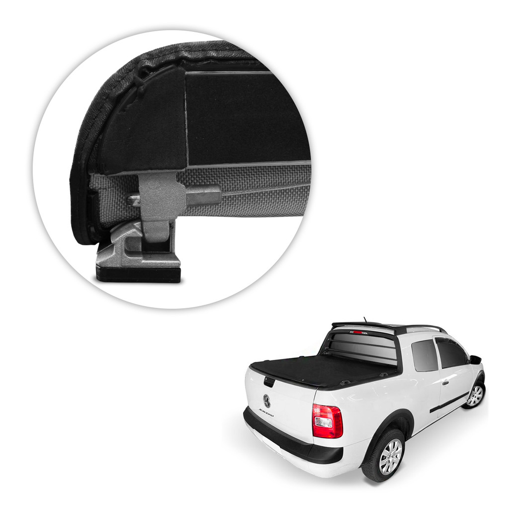 Capota Maritima Saveiro CD 2014 a 2025 Com Gancho Trek Aluminio Force