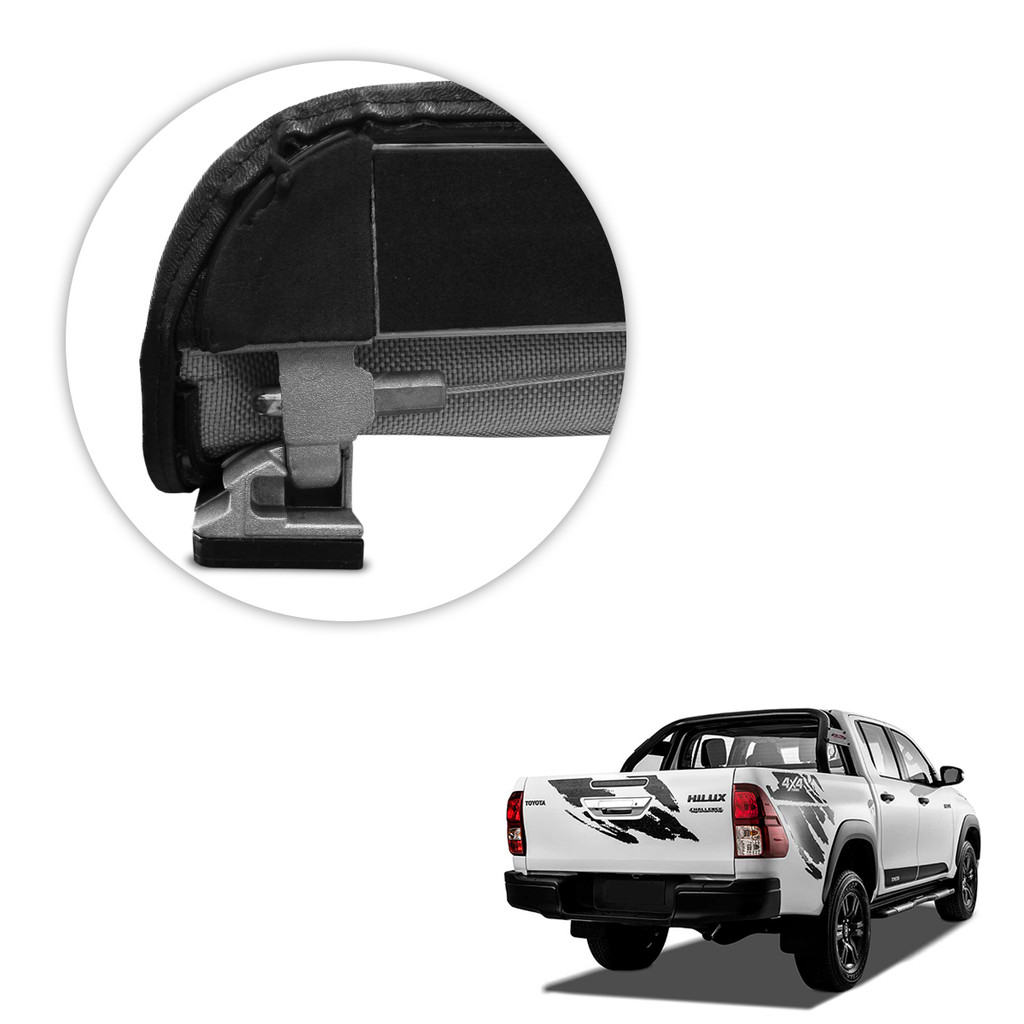Capota Maritima Hilux Challenge 2018 a 2024 Com Santo Antonio Trek Aluminio Force