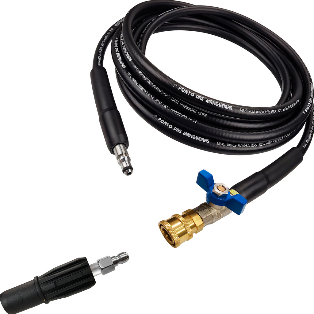 Kit Bico Curto Registro Engate Rápido Mangueira Compatível Lavadora de Alta Pressão The B…