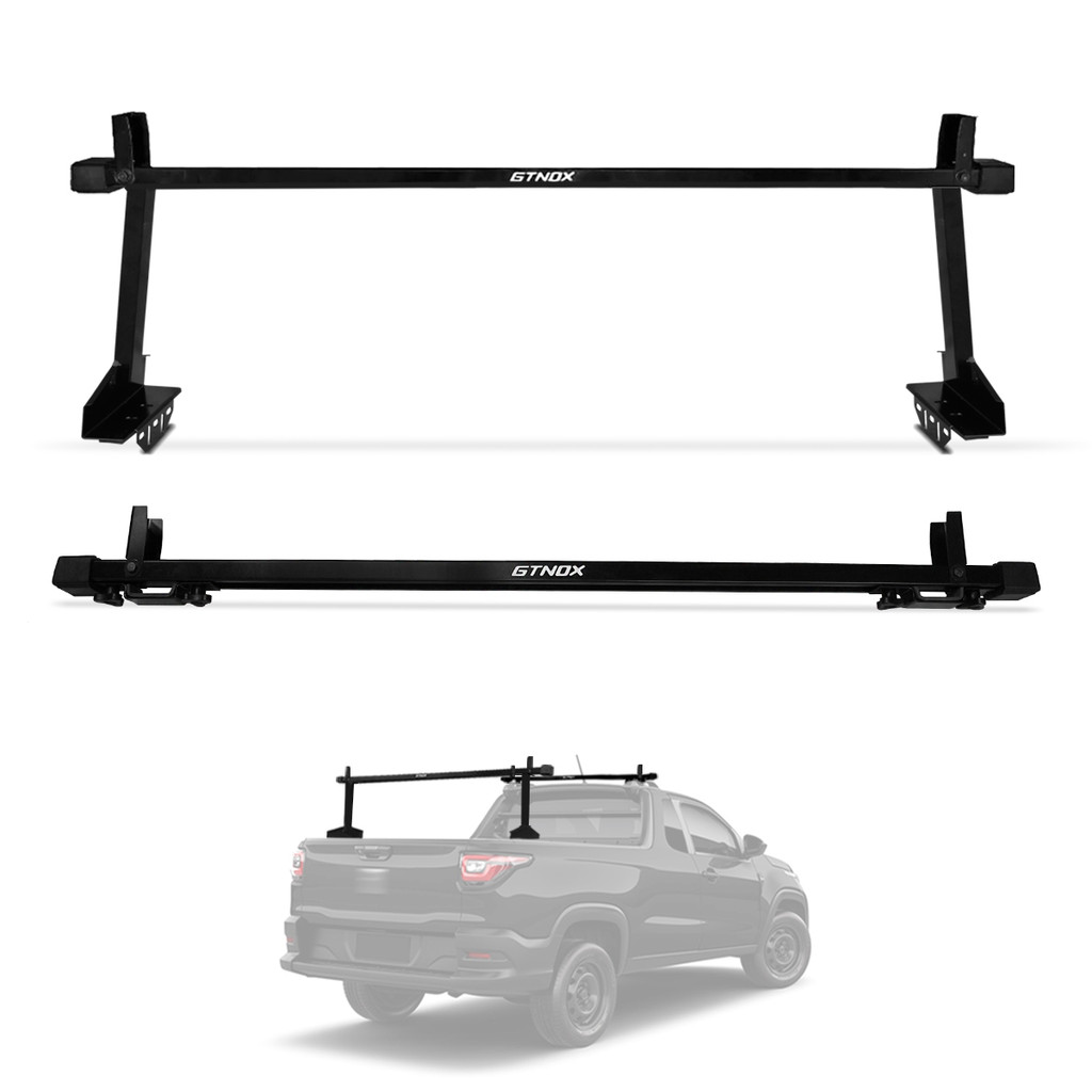 Rack Caçamba Strada Saveiro Toro Montana Oroch Alto Goleira + Travessa Com Aba