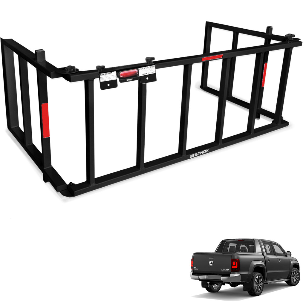 Extensor de Caçamba Amarok Extreme 2017 a 2025 Rampa Preto