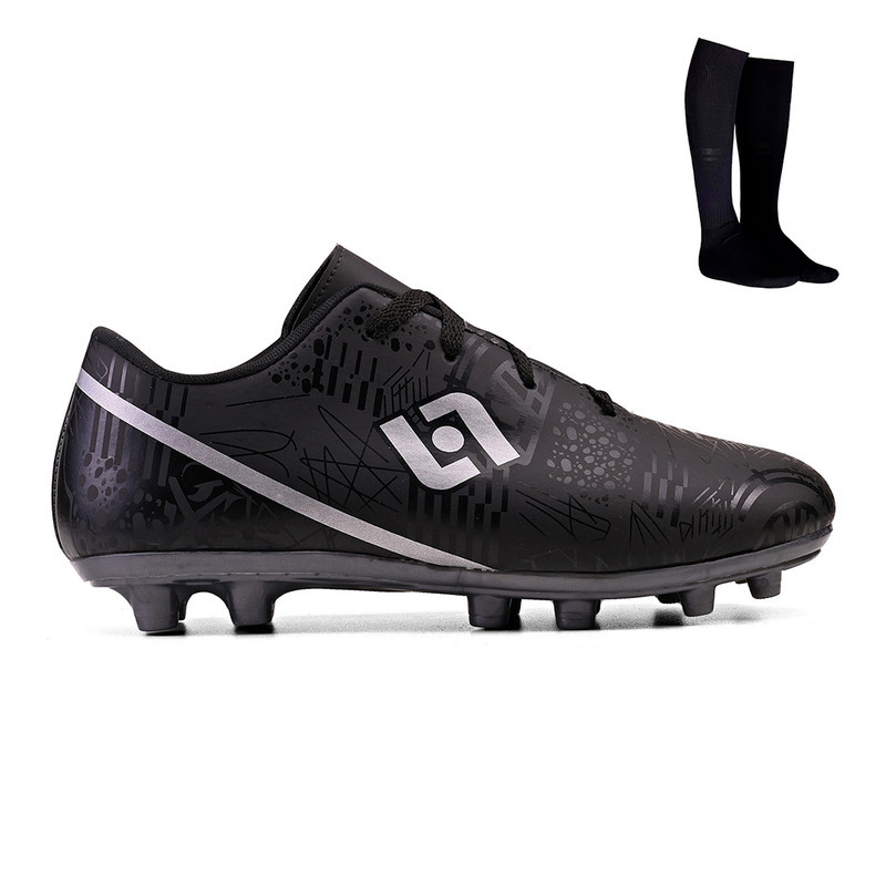 Kit Chuteira de Futebol Adulto Macia e Leve para Campo, Society e Quadra + Meião