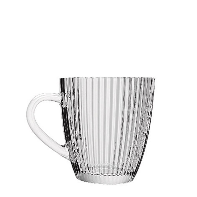 Caneca Vidro Sleek 250ml Kit 6 Peças  Caneca Café Elegante