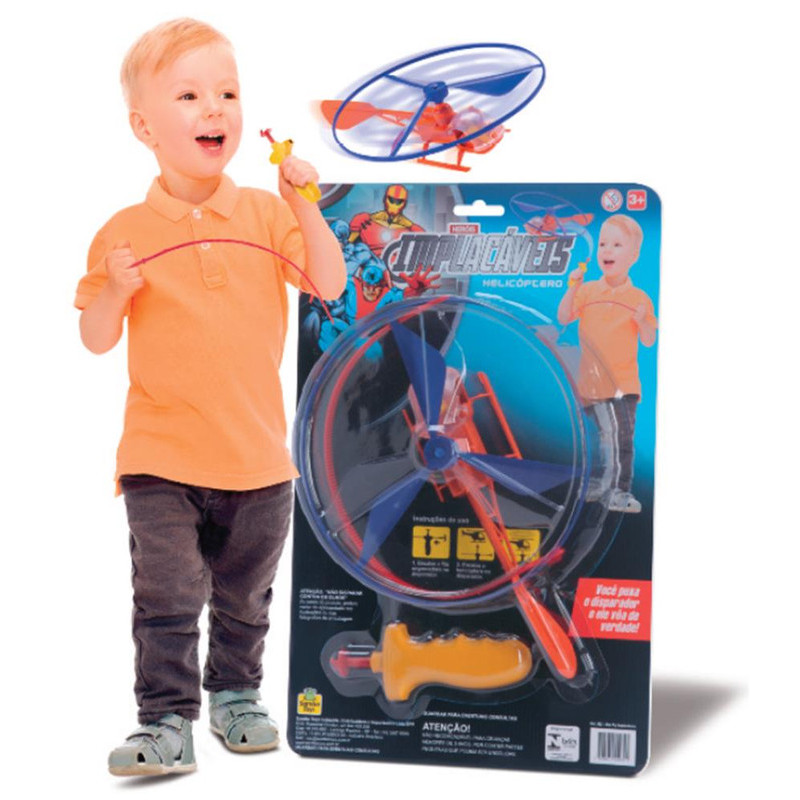Helicóptero Max Fly Disparador Blister Brinquedo Voo