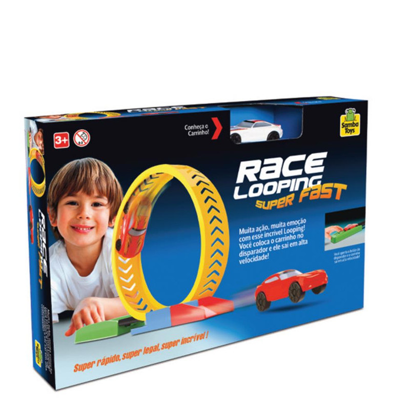 Pista Carrinho Race Looping Super Fast Brinquedo Velocidade