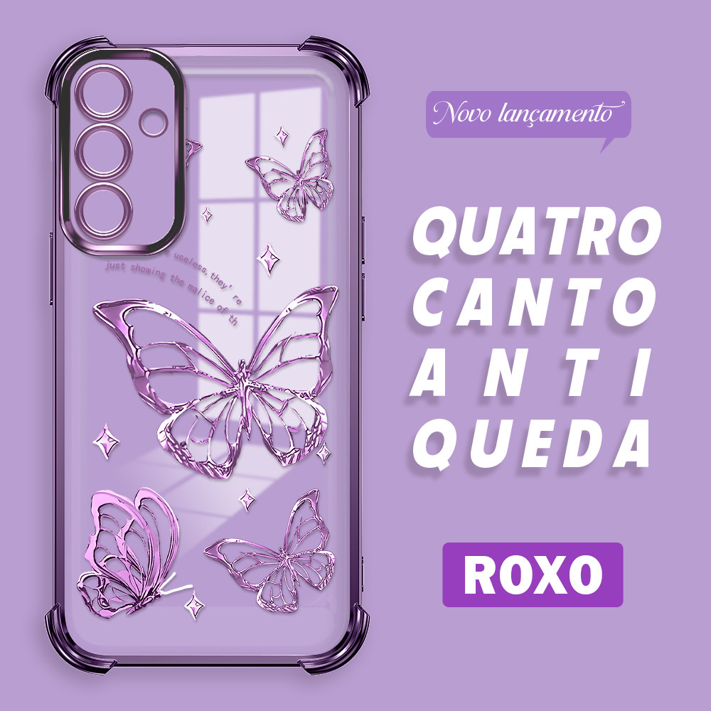 Capa Para Samsung Galaxy A15 4G 5G Case Capinha Celular de alta qualidade Transparente Protetora SJ0057 em Oferta na Shopee