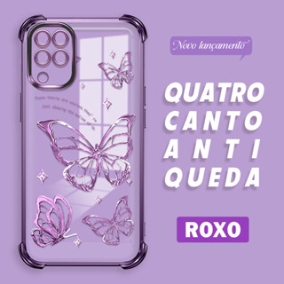 Capa Para Samsung Galaxy A12 Case Capinha Celular de alta qualidade Transparente Protetora SJ0057 em Oferta na Shopee