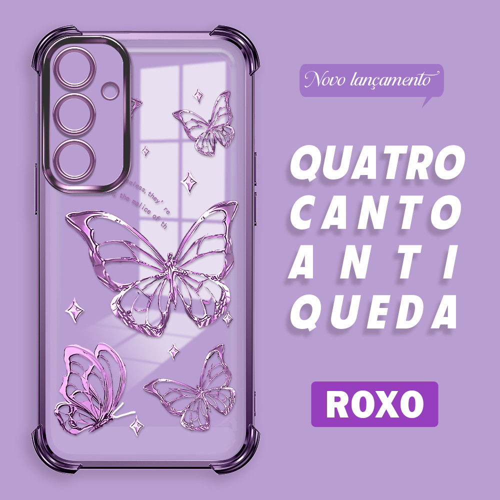 Capa Para Samsung Galaxy A35 5G Case Capinha Celular de alta qualidade Transparente Protetora SJ0057 em Oferta na Shopee
