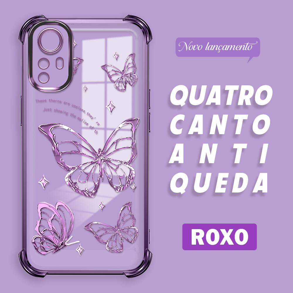 Capa Para Xiaomi Redmi Note 12S Case Capinha Celular de alta qualidade Transparente Protetora SJ0057 em Oferta na Shopee