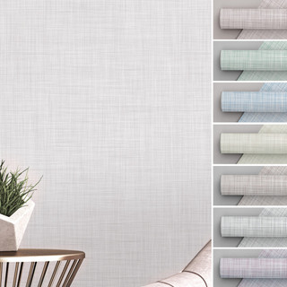 Papel de Parede Adesivo Linho Imita Tecido Minimalista Claro Natural Lavável Para Sala Quarto