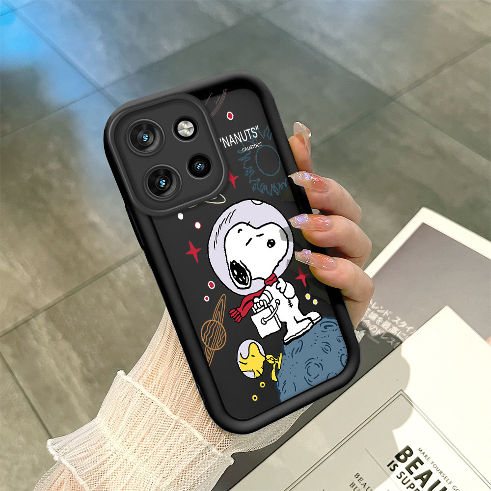 Capa Para Motorola Moto Edge 50 Neo Capinha De Celular Snoopy Macio Normal Preto Silicone Dupla 5124 TYB em Oferta na Shopee