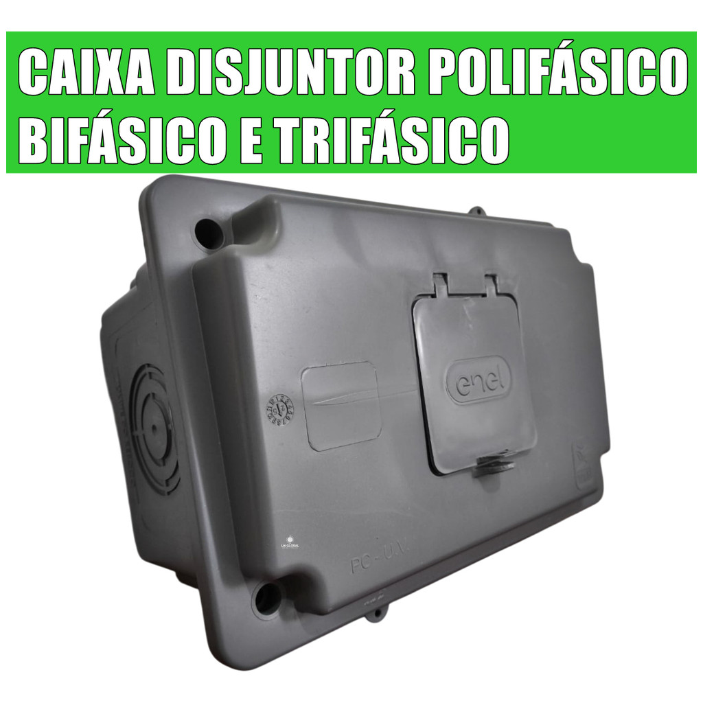 Caixa Disjuntor Polifásico Bifásico Trifásico  Policarbonato
