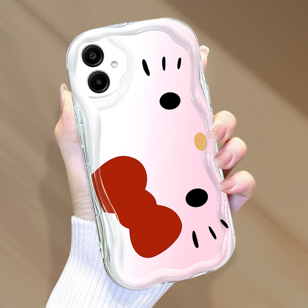 Capa Para Samsung Galaxy A06 Capinha De Silicone Macia Protetora Celular Com Textura Creme 3010 Hello Kitty Case NYW em Oferta na Shopee