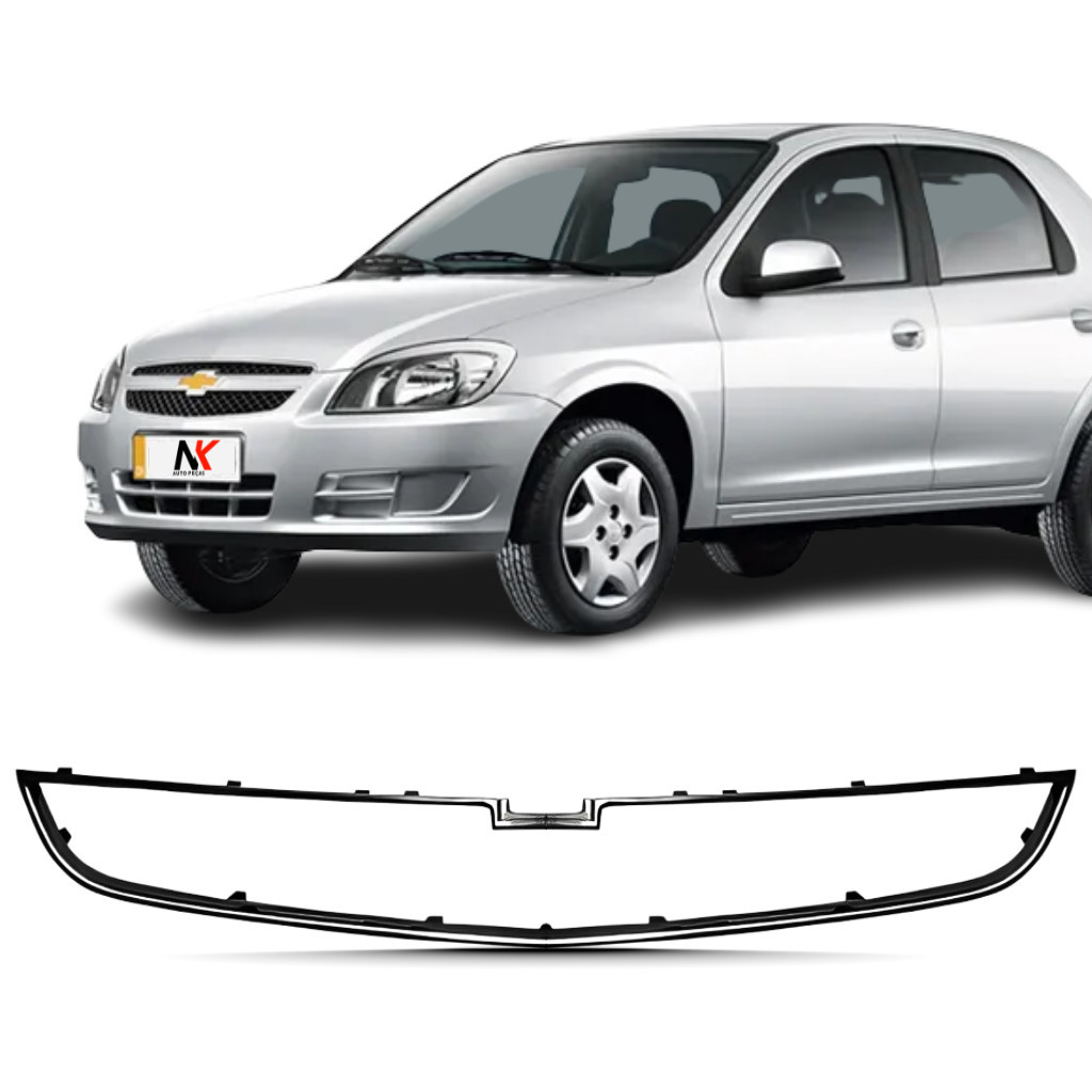 Friso Moldura Grade Inferior Celta 2012 2013 2014 2015 Preto em Oferta na Shopee