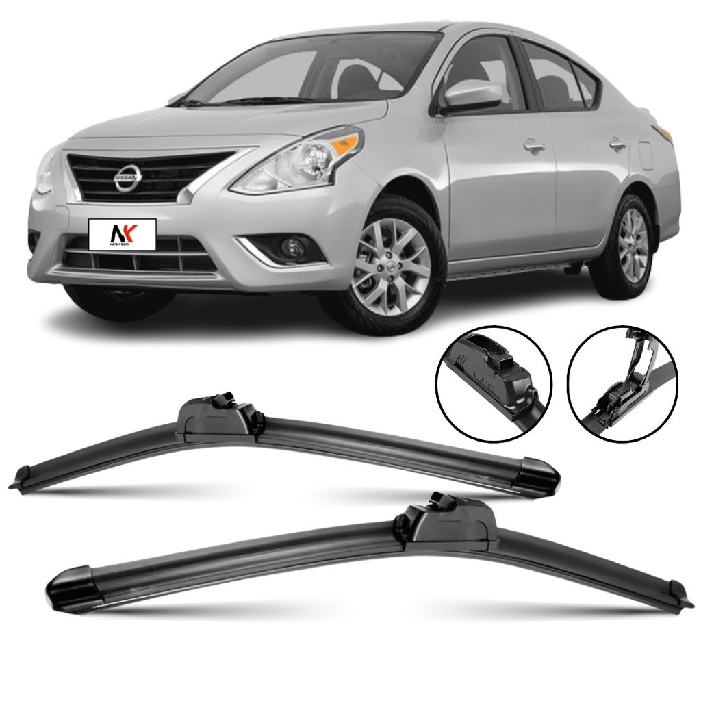 Par Palheta Limpador Parabrisa 20'' 15'' Nissan Versa 2011 á 2019