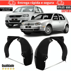 Par/Un Parabarro Dianteiro Golf Bora 99 00 2001 2002 2003 2004 2005 2006 á 2013 1ª Linha Asa Urubu Lameiro