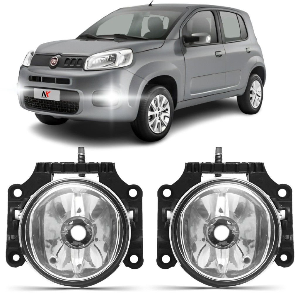 Par Farol Milha Fiat Uno 2016 2017 2018 2019 2020 2021