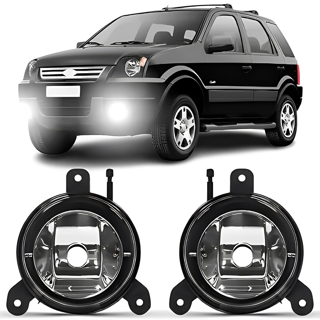 Farol Milha Ford Ecosport 2003 2004 2005 2006 2007 Auxiliar Farois de Neblina em Oferta na Shopee