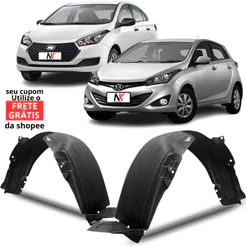 Parabarro Dianteiro HB20 HB20s HB20x 2012 á 2019 Hatch Sedan Asa Urubu Morcegao Bate Pedra