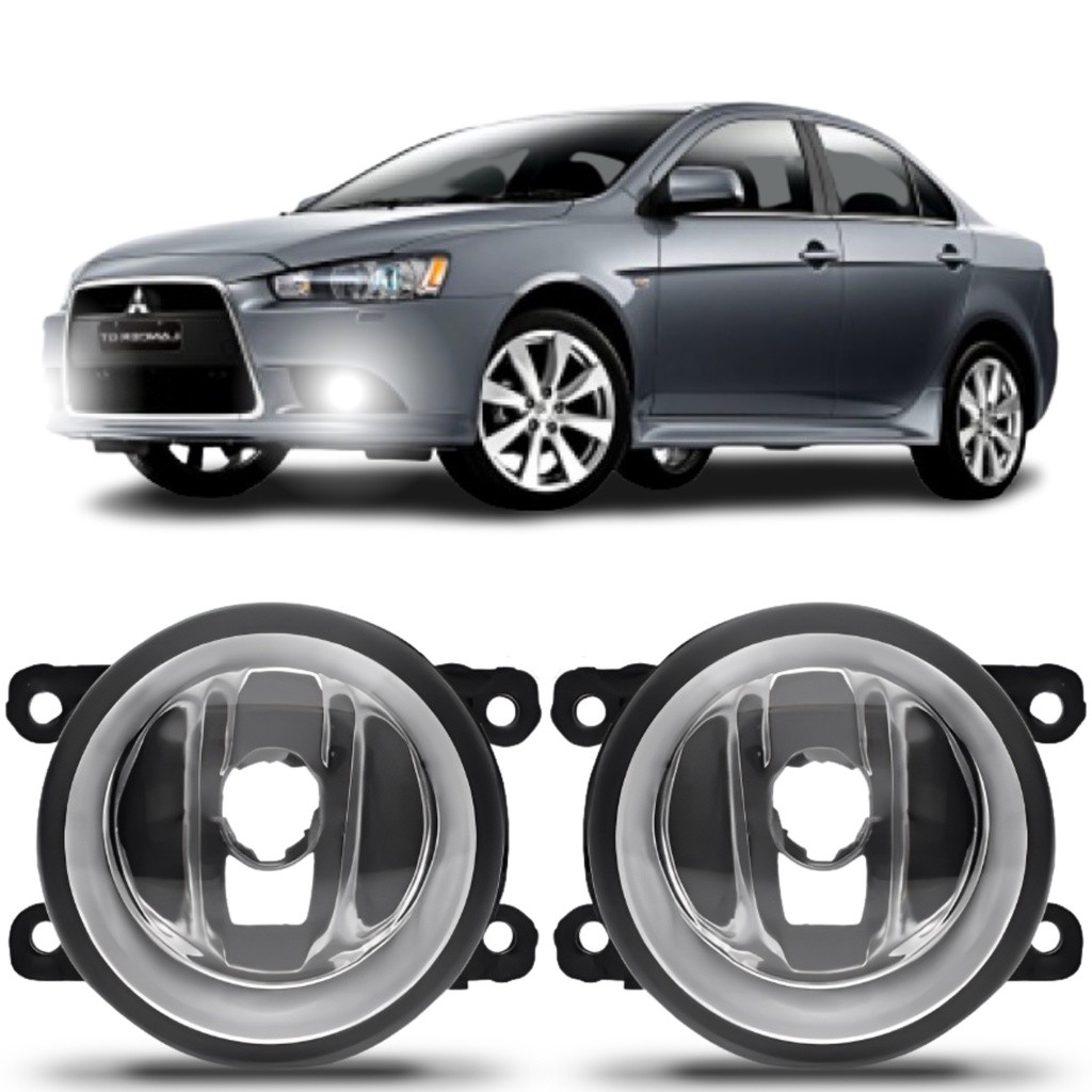 Par Farol Milha Mitsubishi Lancer Gt 2012 2013 2014 2015 Oferta Novo