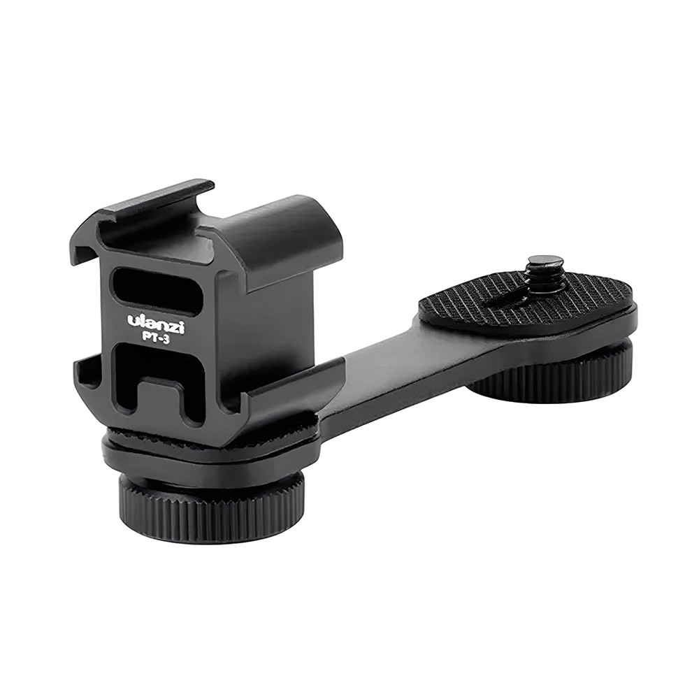 Suporte Triplo Cold Shoe Ulanzi Alumínio p/Gimbal Câmera em Oferta na Shopee