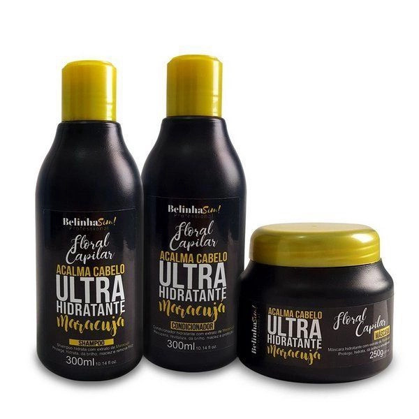 Kit floral capilar acalma cabelo ultra de maracujá