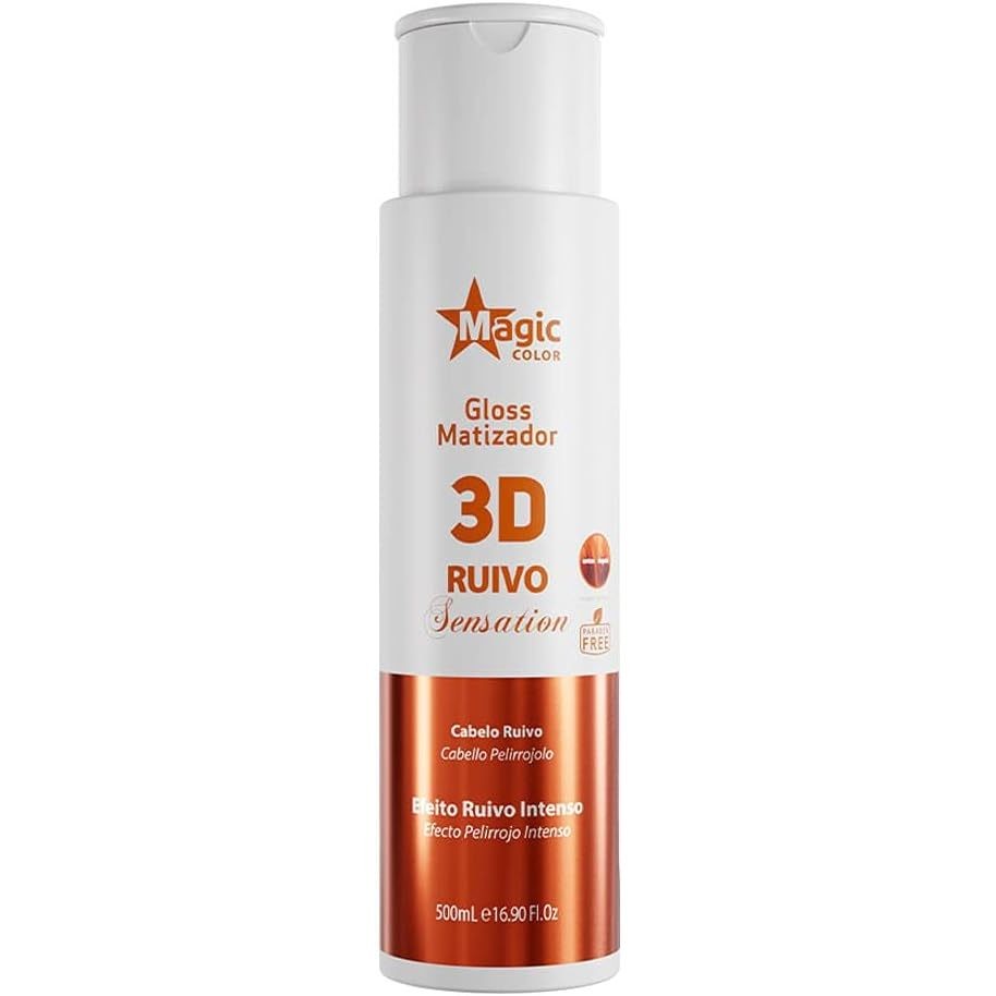 Matizador 3D Efeito Ruivo Intenso Magic Color 500ml