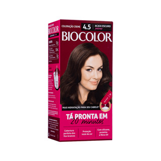 Coloração Biocolor Acaju Escuro Poderoso 4.5 em Oferta na Shopee