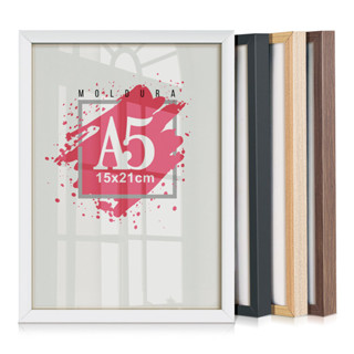 Kit 10 Molduras Para Quadros A5 15X21 Porta Retrato Fotografia Com Vidro ou Acetato em Oferta na Shopee