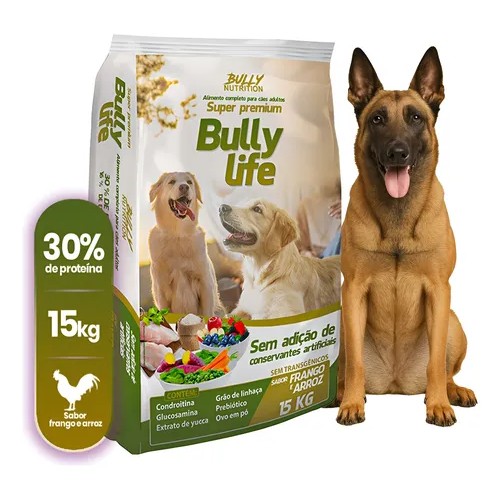 Bully Life 15kg - Bully Nutrition Premium em Oferta na Shopee
