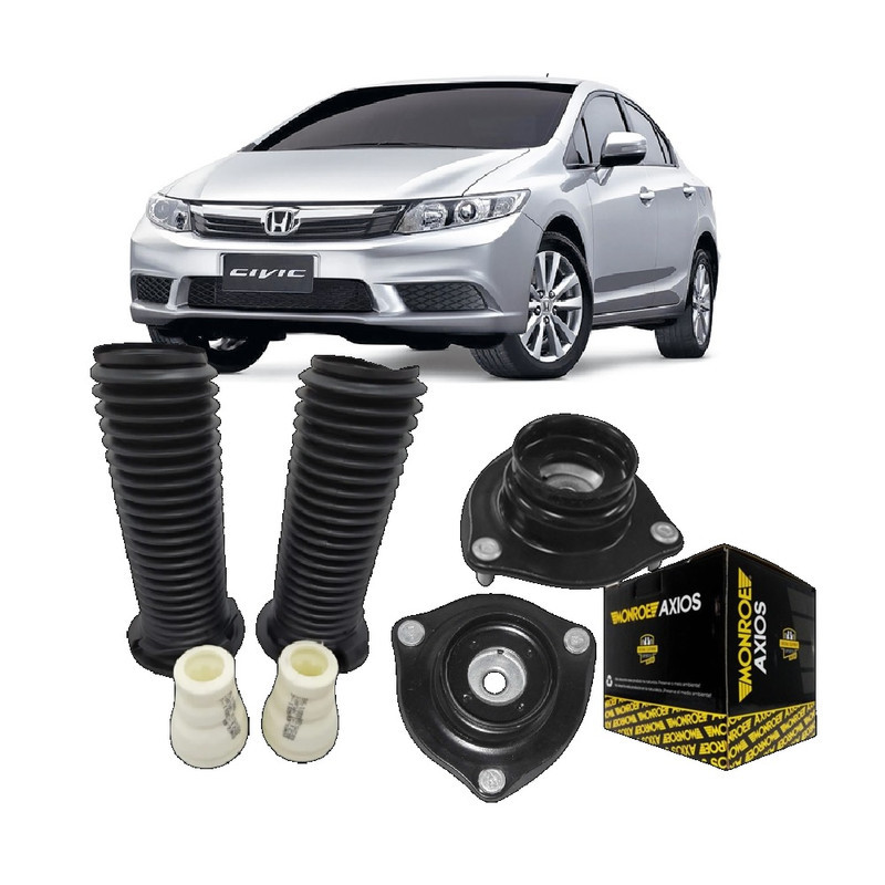 PAR KIT AMORTECEDOR DIANTEIRO COMPLETO HONDA NEW CIVIC 2007 ATÉ 2011 em Oferta na Shopee