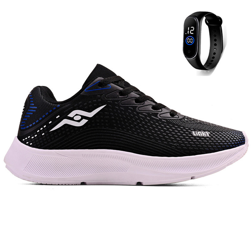 Tênis Esportivo Infantil para Caminhadas, Brincadeiras e Atividades Físicas + Relógio em Oferta na Shopee