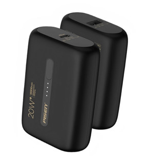 Power Bank 10000mAh Pisen Bateria Portátil 20W Preta em Oferta na Shopee