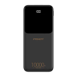 Power Bank 10000mAh Pisen Bateria Portátil Max 10W Preta