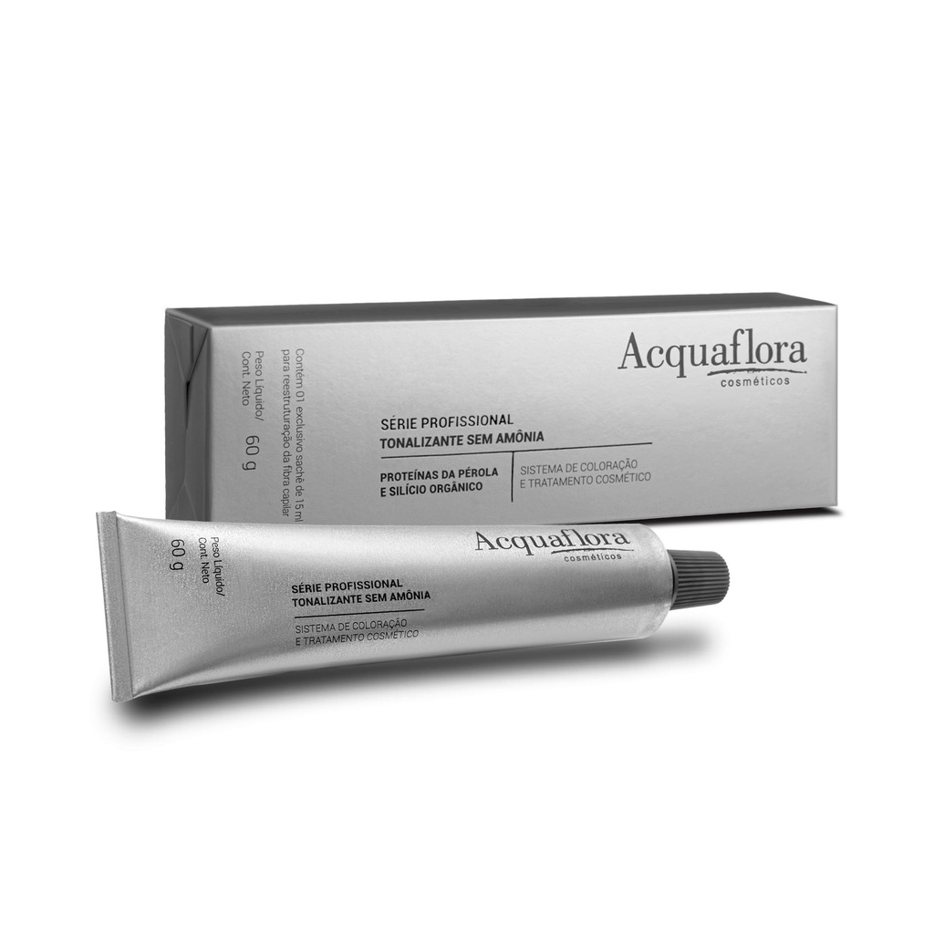 Tonalizante Acquaflora 7.7 Louro Natural Marrom em Oferta na Shopee