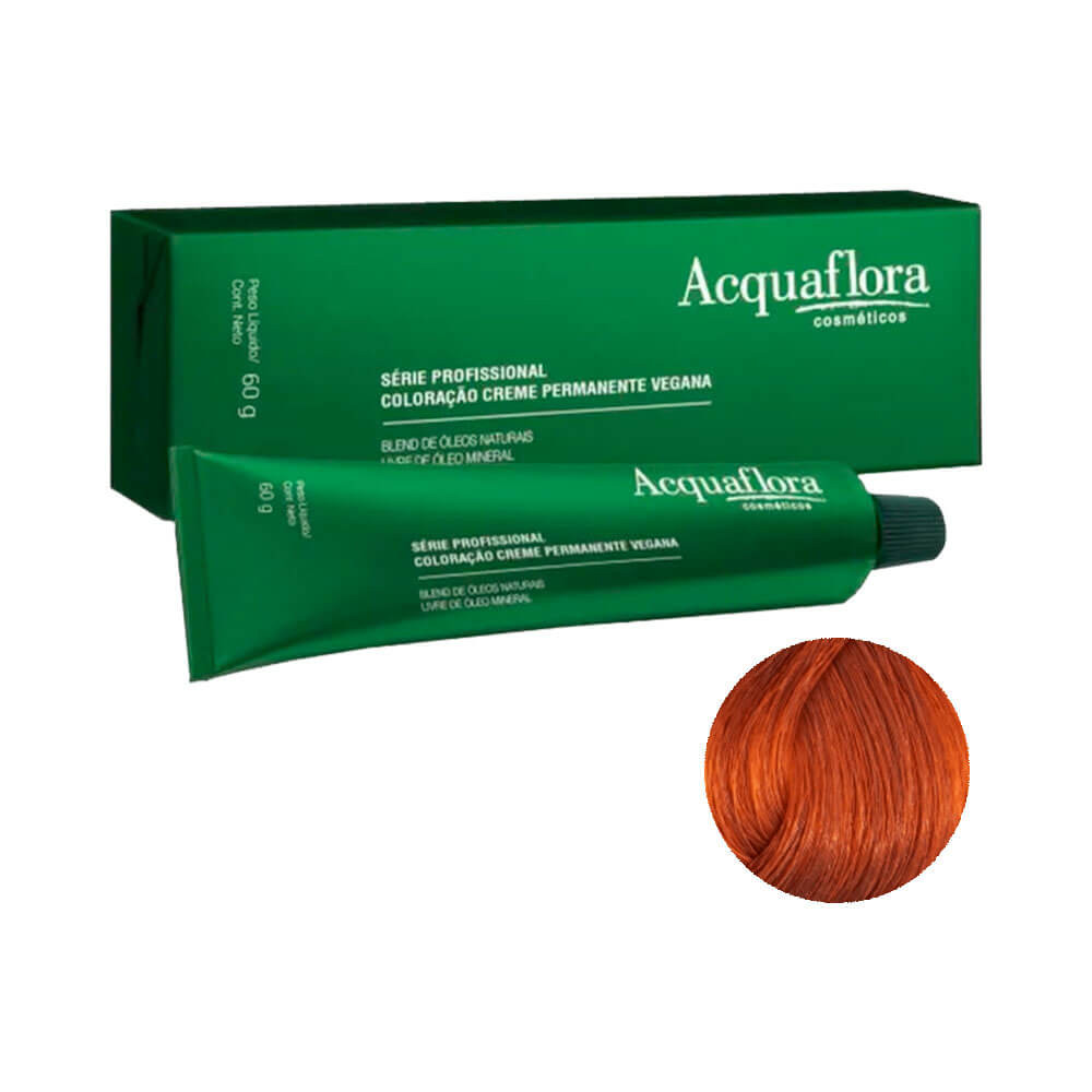 Coloração Creme Permanente Acquaflora Vegana 0.4 Cobre 60g em Oferta na Shopee