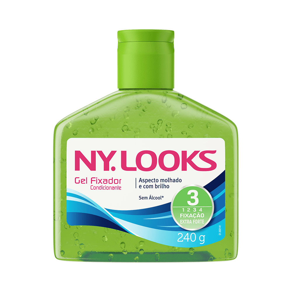 Gel Fixador Ny. Looks 3 Extra Forte 240g em Oferta na Shopee
