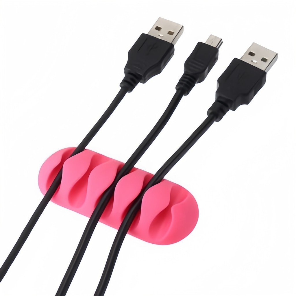 4 Pcs Fixador De Cabos De Notebook  MantéM A Mesa Limpa