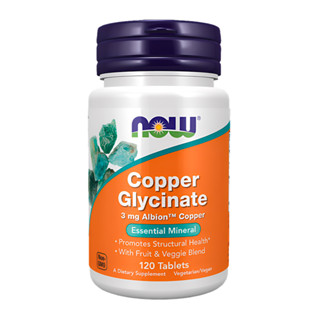 Glicinato de Cobre 3mg Now Foods 120 Tablets Importado em Oferta na Shopee