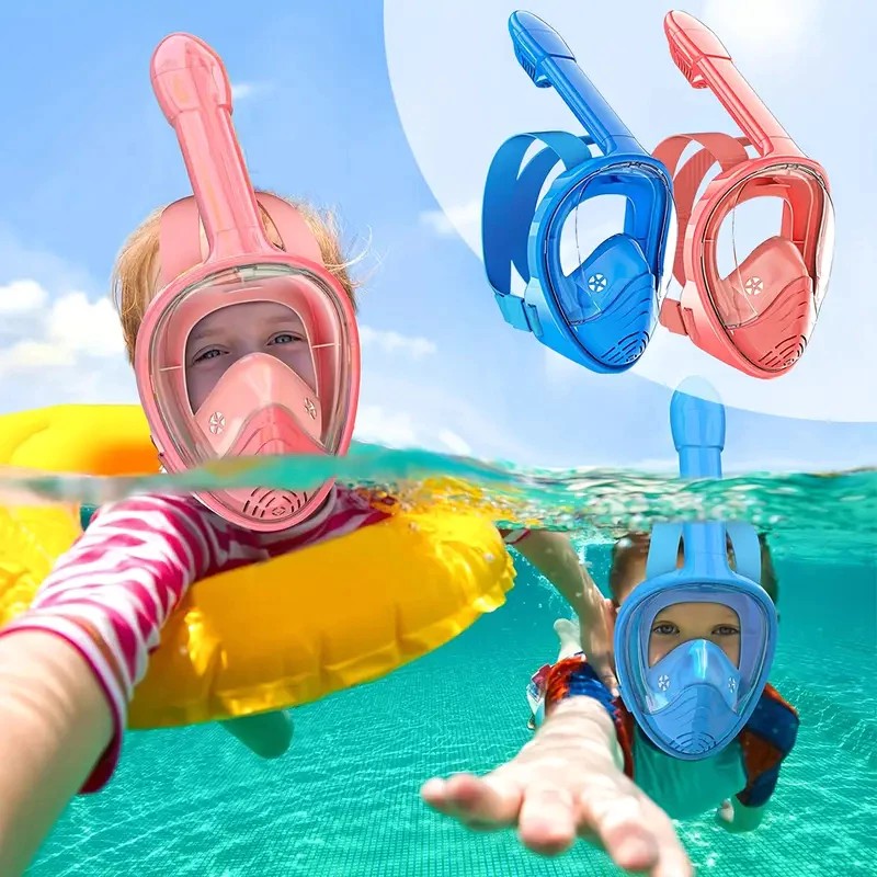 Máscara De Snorkeling Infantil Personalizado Suporte Gopro