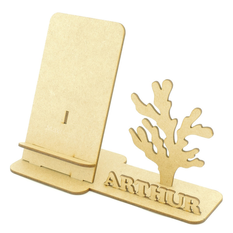 Kit 5 Organizador de Mesa Suporte Porta Celular Personalizado Alga Fundo do Mar