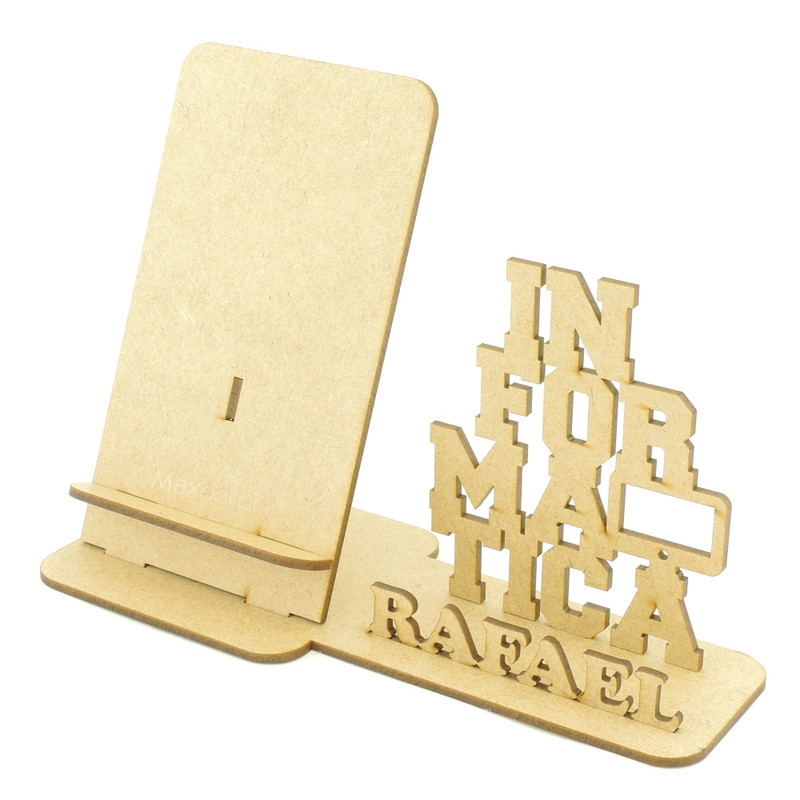 Kit 5 Organizador de Mesa Suporte Porta Celular Personalizado Informática