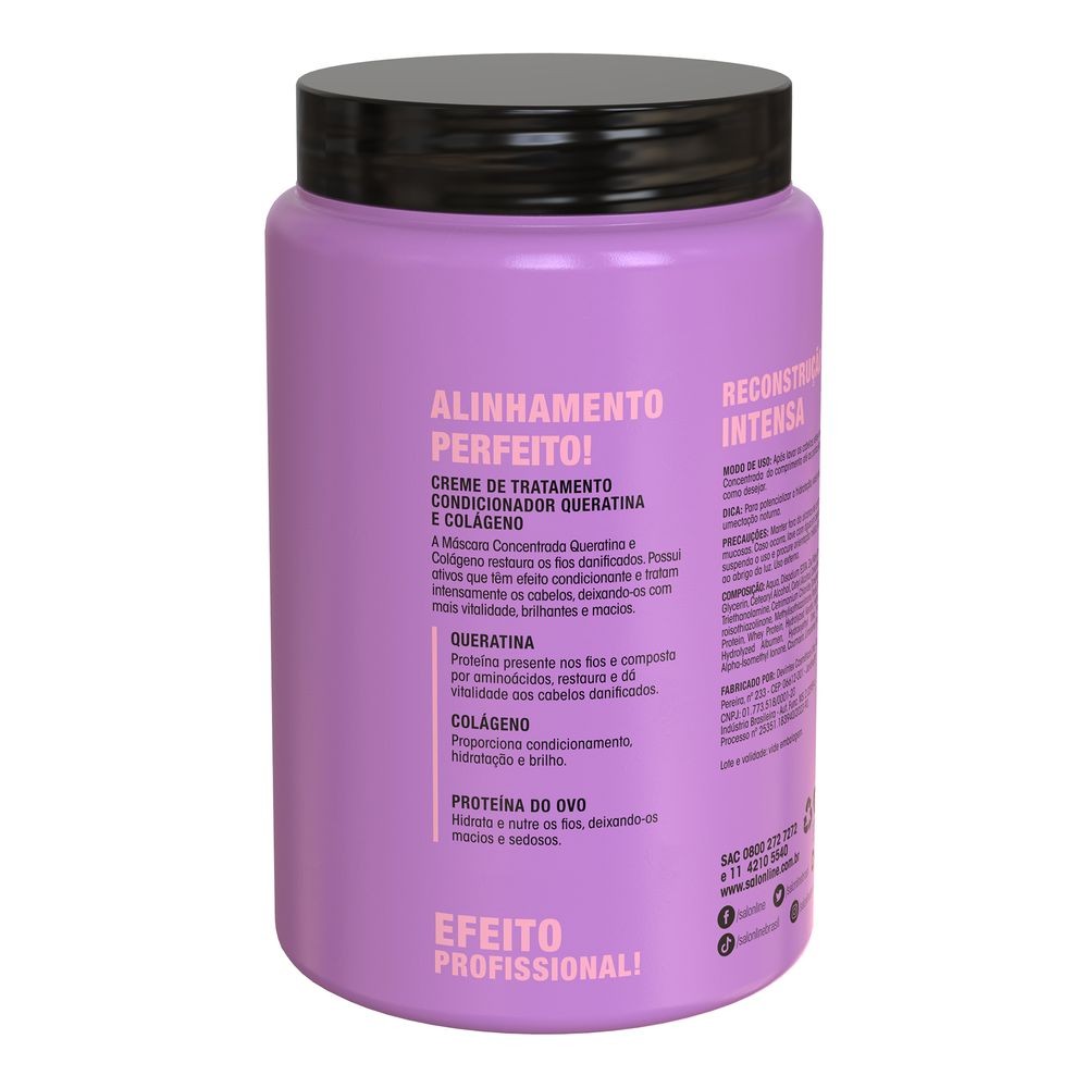 Máscara Capilar Salon Line S.O.S Hidratação Queratina e Colágeno 1000g — imagem 2 de 2