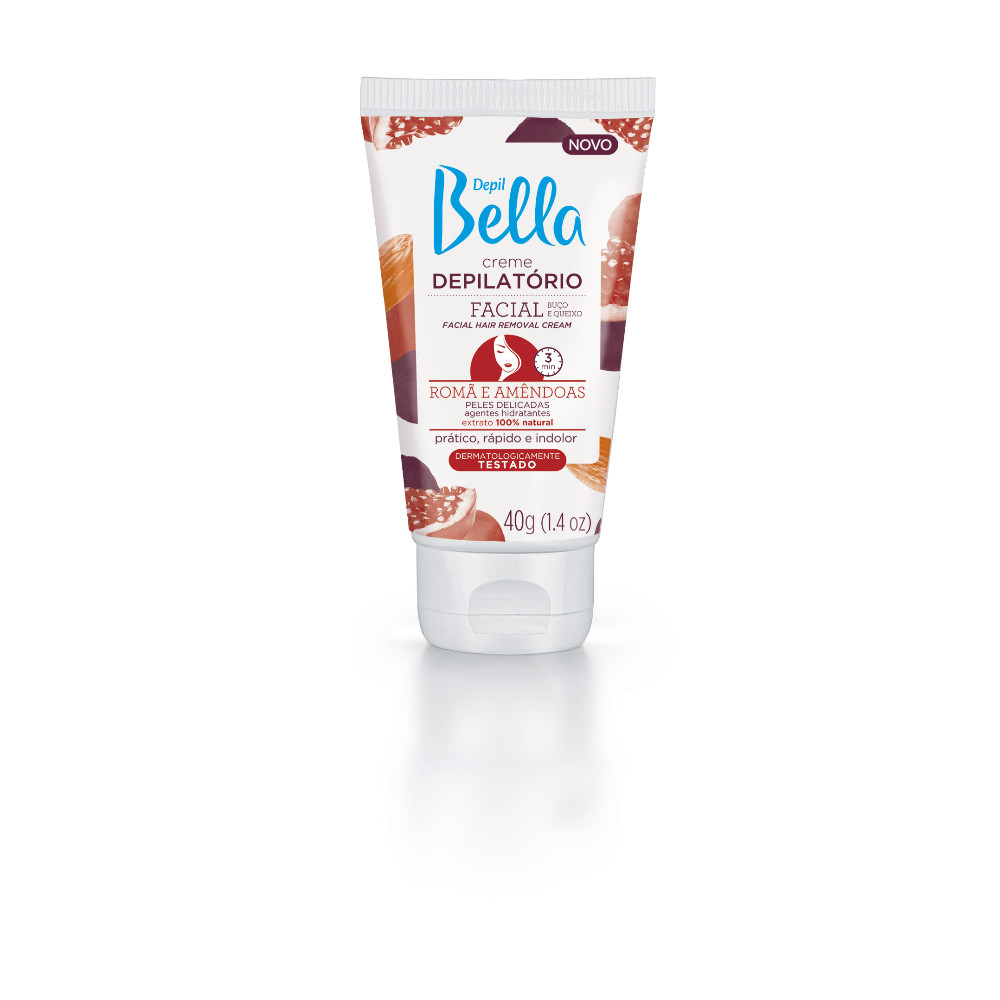 Creme Depilatório Facial Depil Bella Romã e Amêndoas 40g em Oferta na Shopee