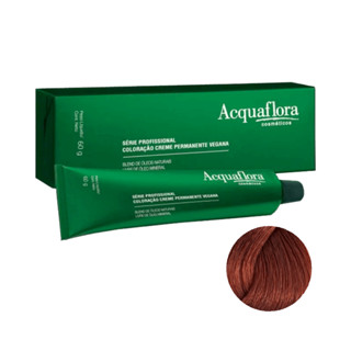 Coloração Acquaflora Creme Permanente Vegana 7.4 Louro Natural Acobreado 60g em Oferta na Shopee