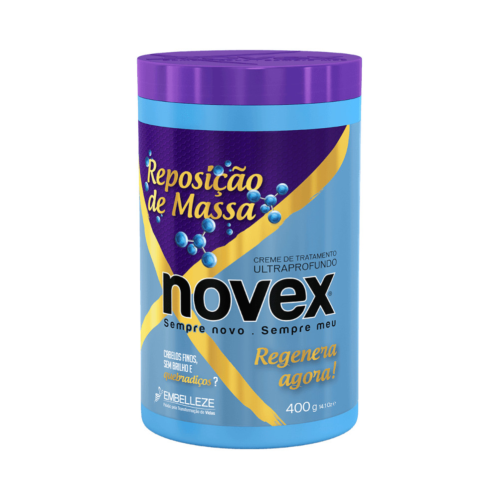 Creme de Tratamento Novex Reposição de Massa 400g em Oferta na Shopee